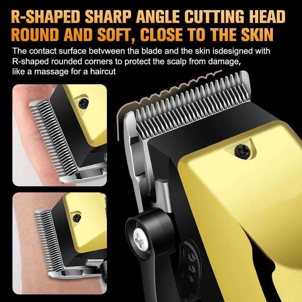 2/3/4Pcs Set Cordless Men Hair Clipper Rechargeable Haircutting Trimmer Kit Gift