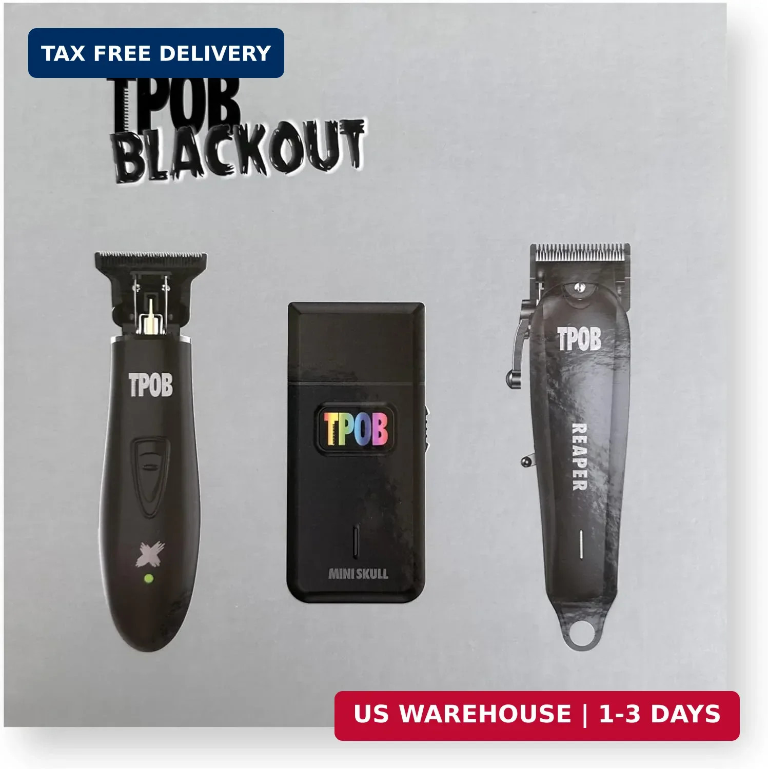 Slime 2 Black Clipper Trimmer Shaver Set Barber Hair Clippers for Men 6800