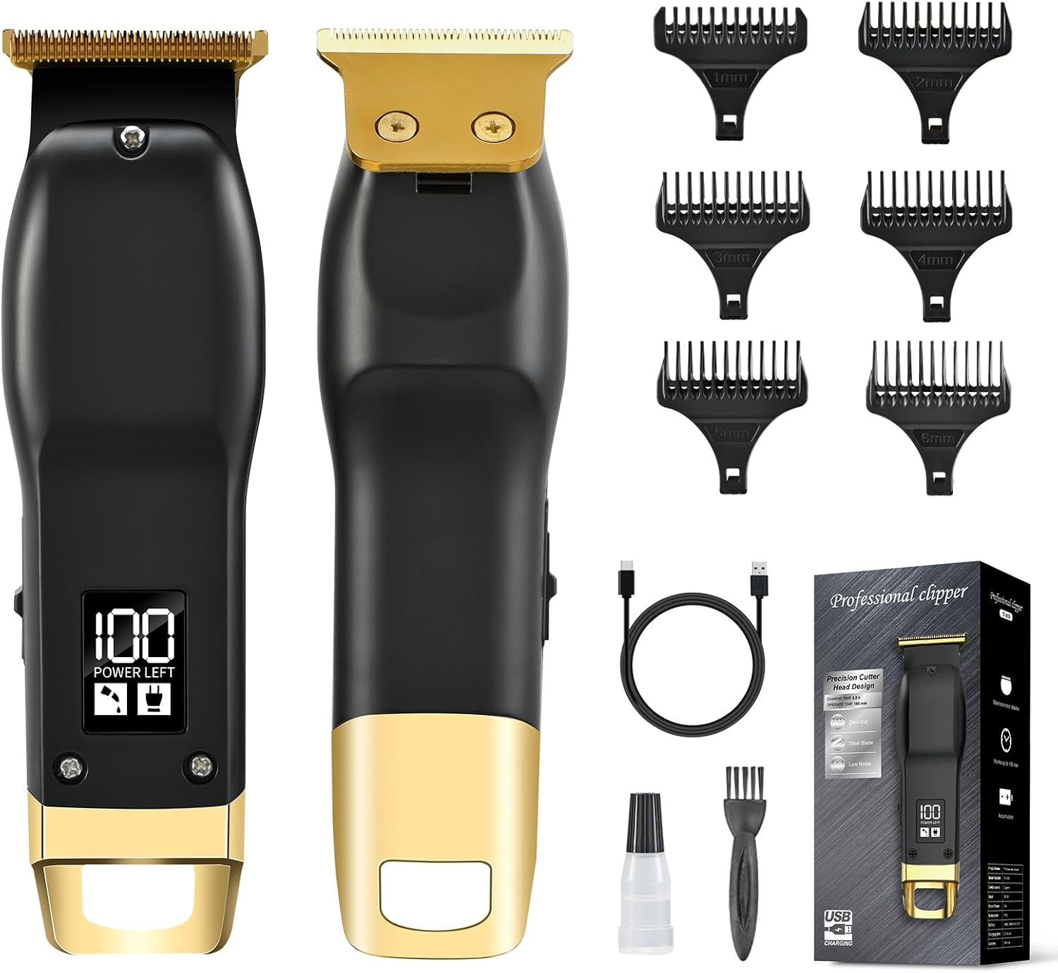 Beard Trimmer for Men – Rechargeable Men’S Hair Clippers & Razor, Cordless Hair