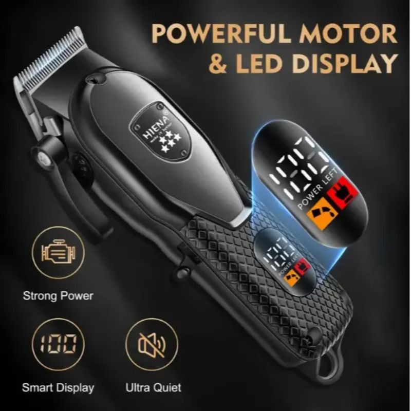 Professional Hair Clippers for Men, Cordless Barber Clippers and Trimmer Set