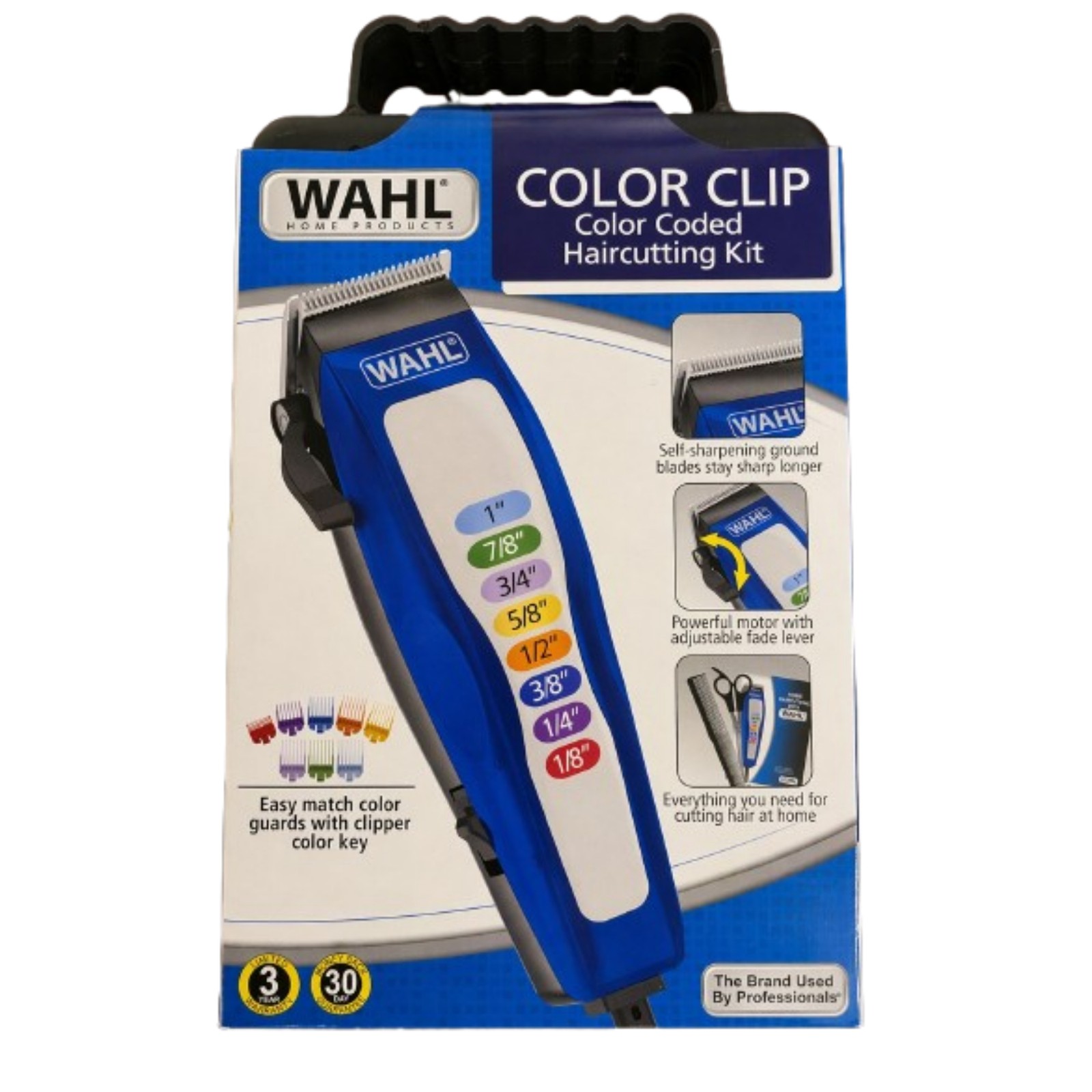 Wahl Color Pro Complete Haircutting Kit – Color Coded Clipper Set – 79702-MI