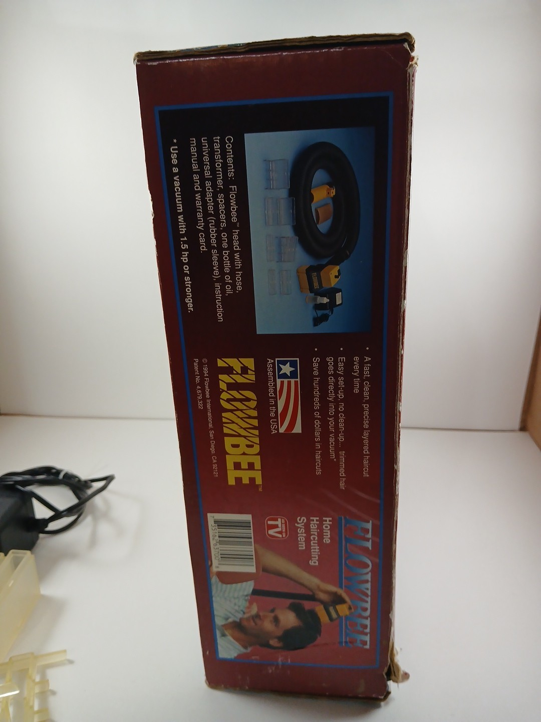 Flowbee Home Haircutting System W/ Box, VHS, And Accessories Tested