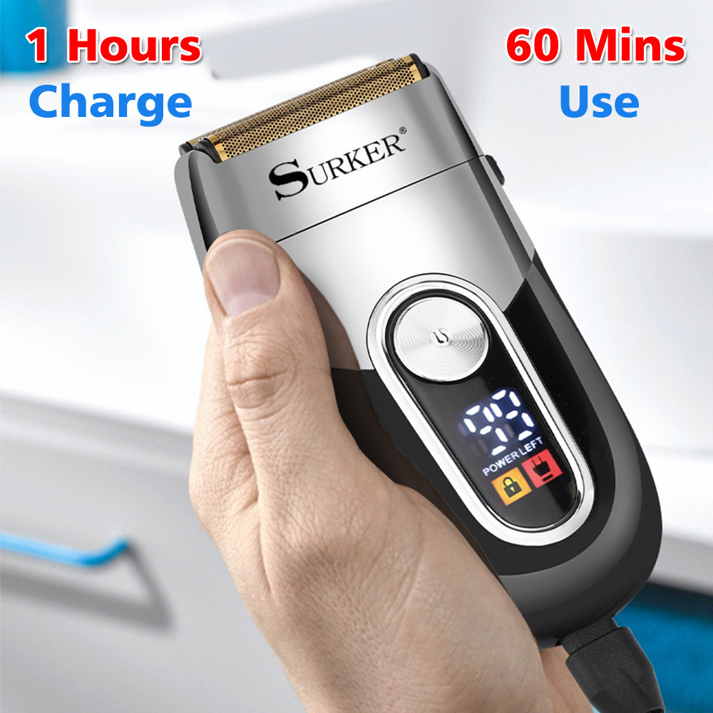 Portable USB Electric Shaver Rechargeable Razor Washable Trimmer Beard Shaver US