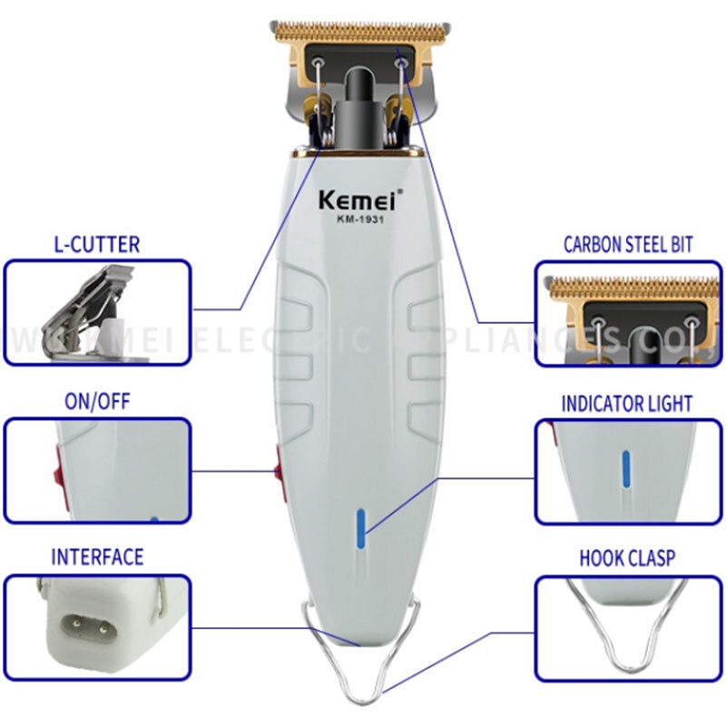 Kemei Hair Clippers Cordless Trimmer Electric Shaver Cutting Beard Barber 1931