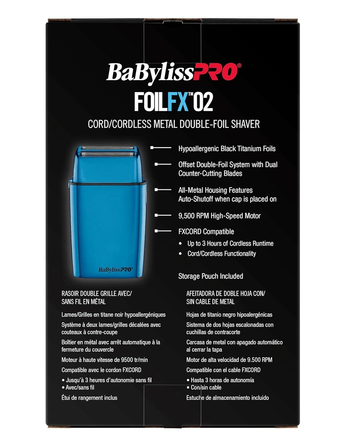 BaByliss PRO FXONE LO-PRO FX ONE BLUE Professional Clipper Trimmer Shaver Set
