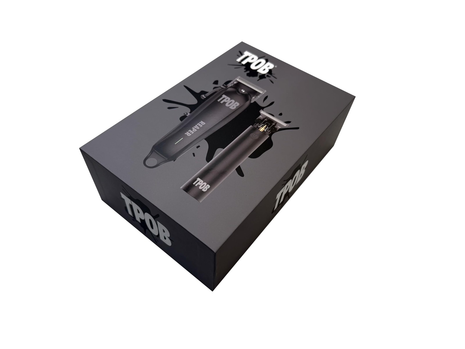 TPOB Slime 2 Ghost Black Clipper Trimmer Set Barber Hair Clippers for