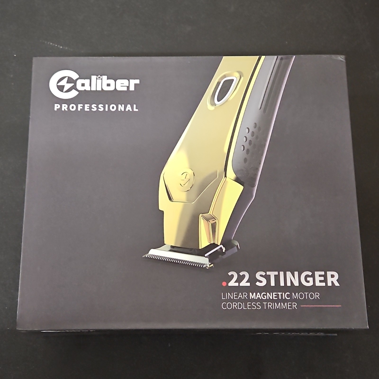 Caliber .22 Stinger Cordless Hair Trimmer Magnetic Motor Gold/Black