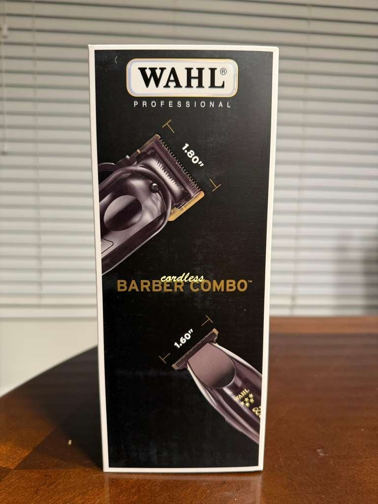 Wahl Cordless Barber Combo Clipper/Detailer Trimmer – Black (3025397) New In Box