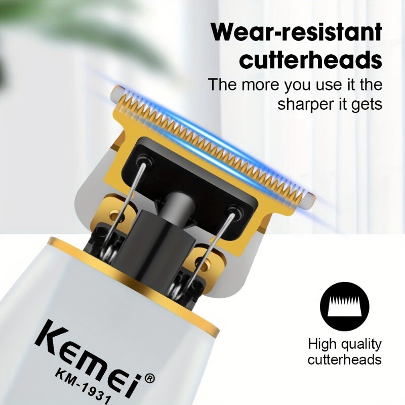 Kemei Professional Hair Clippers Cordless Trimmer Beard Cutting Machine Barber