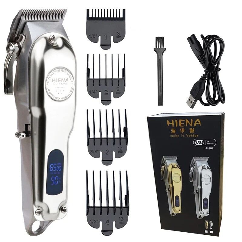 Cordless Professional Hair Clippers Trimmer Kit Men Cutting Machine Barber Salon