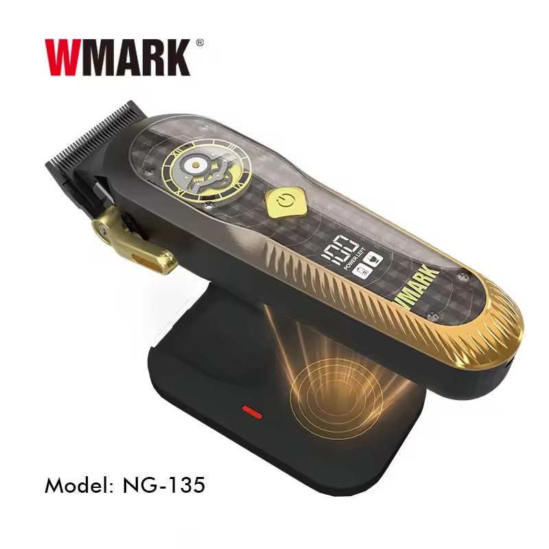 WMARK NG-135 Cordless Clipper – Wireless Charging & High-Speed Motor ⚡