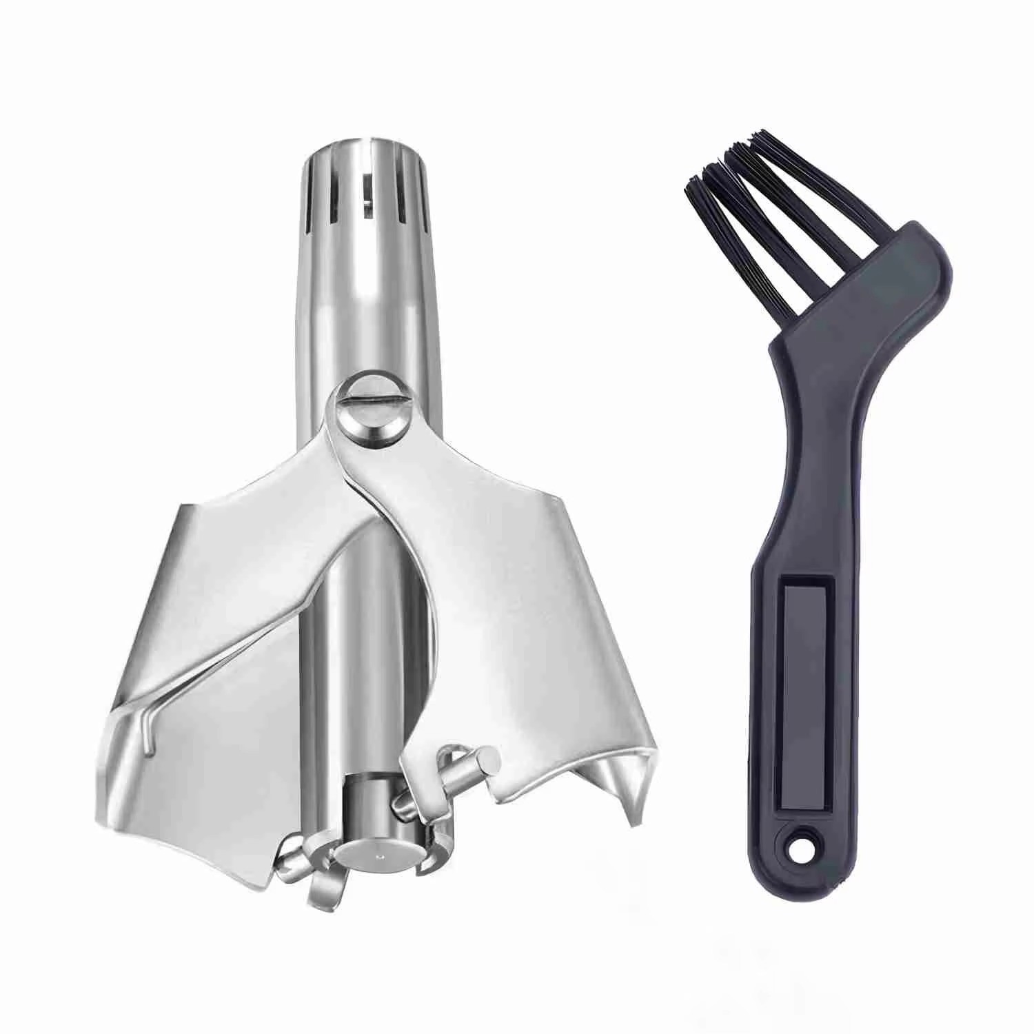 Manual Nose Hair Trimmer Clipper Stainless Steel Grooming Tool For Men 1 Pc