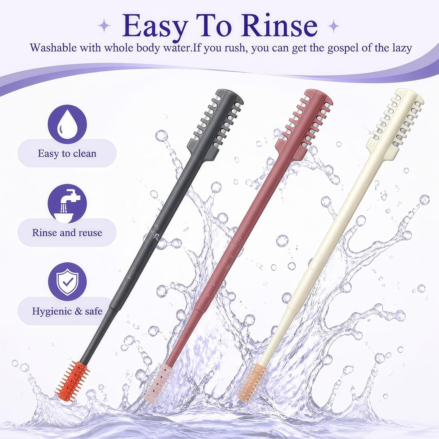 2026 Upgraded 2-In-1 Nasal Hair Cutter, 360° Rotating Double-Sided Blade, Washab