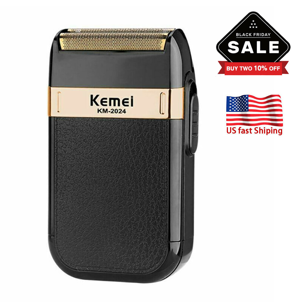Men Electric Shaver Trimmer USB Razor Shaving Machine Twin Blade Rechargeable