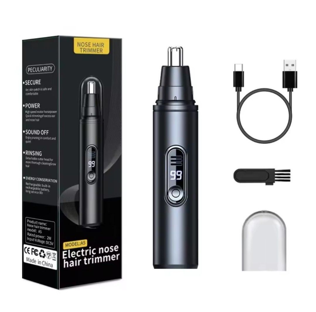 Electric Nose Ear Hair Trimmer Clipper Face Eyebrow Shaver Rechargeable Painless
