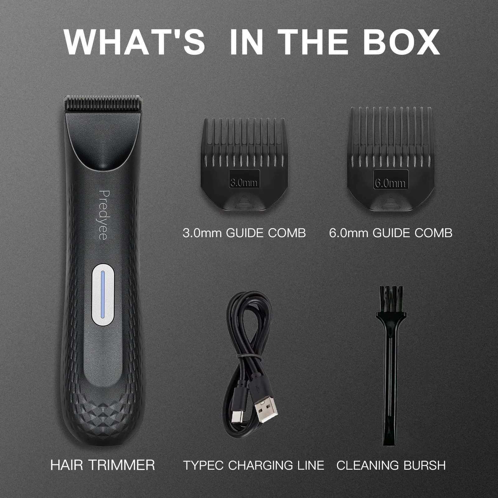 Electric Groin Hair Trimmer for Men,Body Groomer & Pubic Waterproof Hair Trimmer