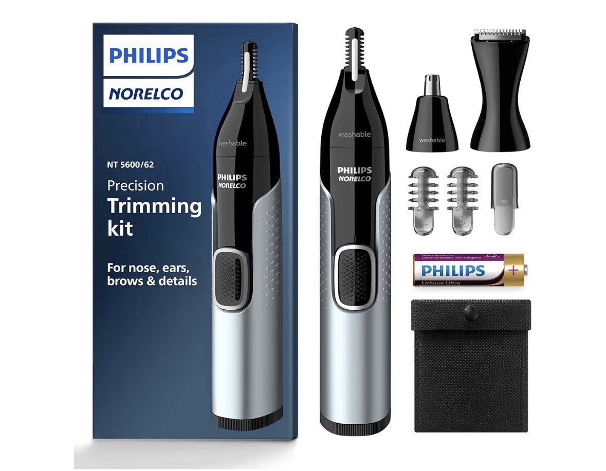 Philips Norelco Nose Trimmer 5000. Nose/Ear/Eyebrows – NT5600/62.