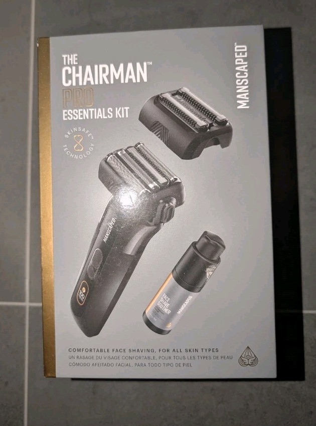 MANSCAPED The Chairman PRO Foil Face Electric Shaver Dual Head Kit SEALED NEW
