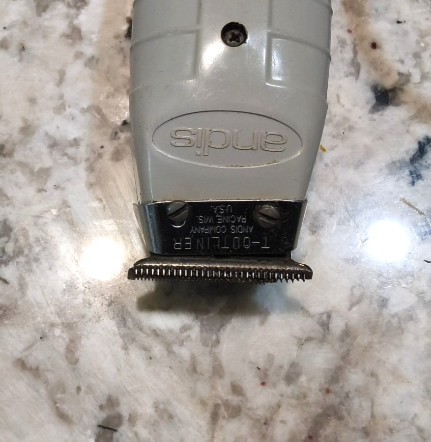 Andis Model G T-Outliner Corded Hair Clipper, T-Blade, Gray, *Read description*