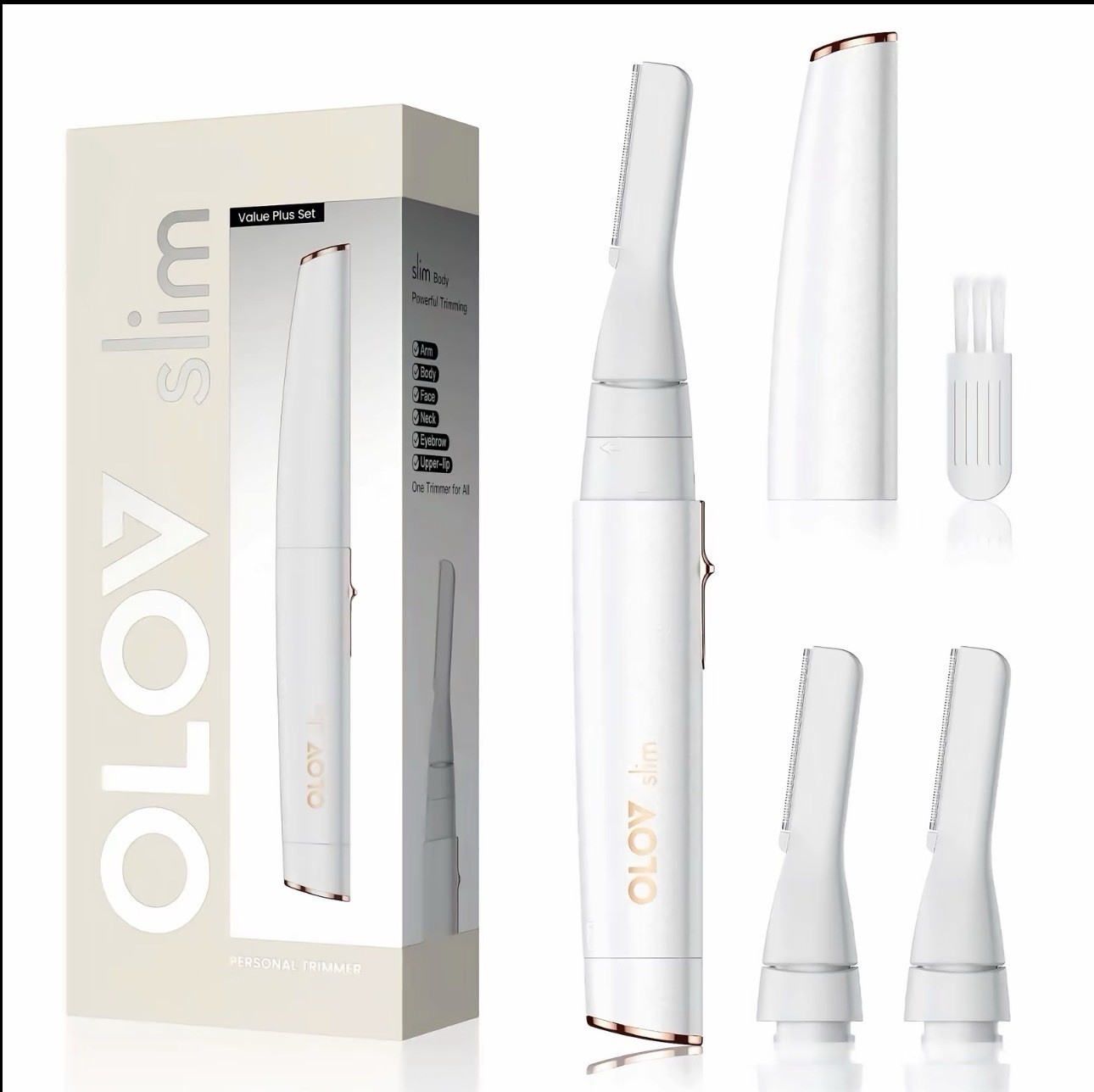 Rechargeable Electric Facial Hair Remover Eyebrow Trimmer Precision Razor