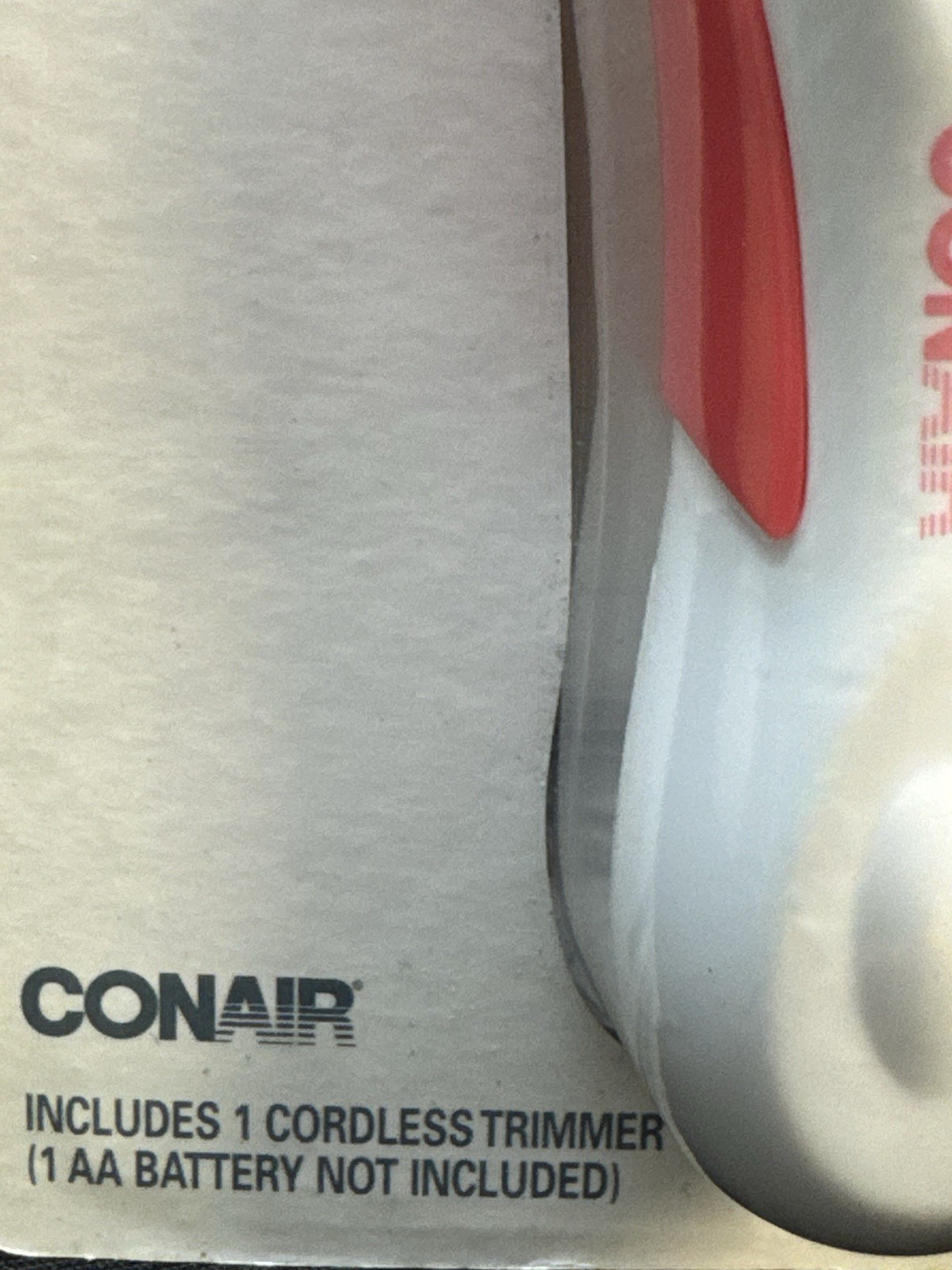 conair beauty 360 cordless bikini trimmer creased packaging