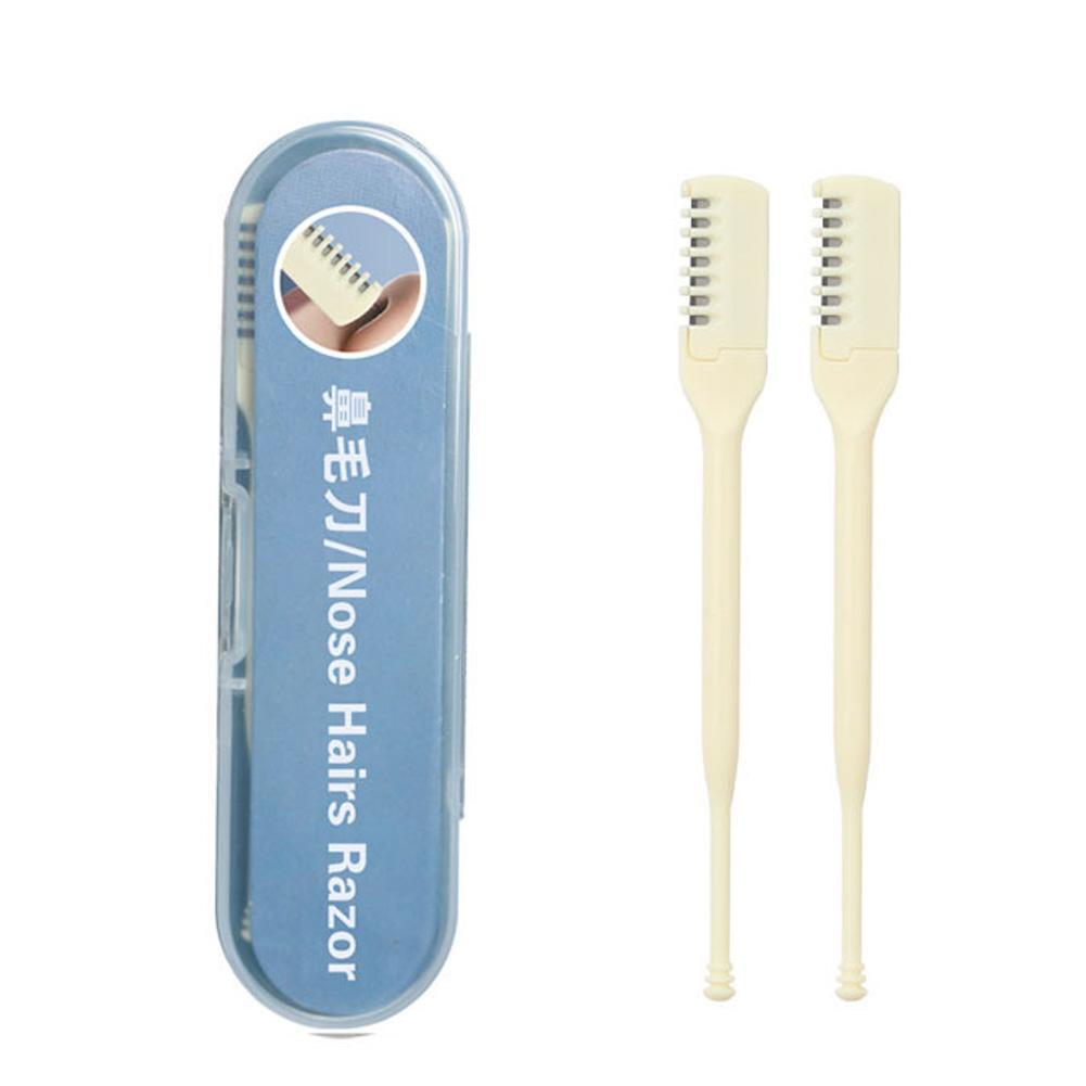 Nasal Hair Cutter Washable Double Head with Cleaning Brushes Nose Hair NICE NEW