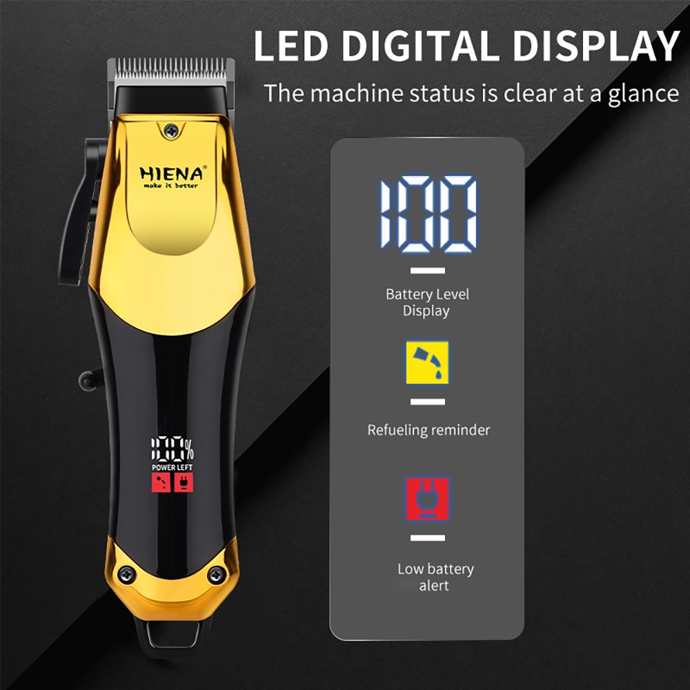 Professional Hair Clippers Trimmer Cutting Beard Cordless Barber Shaving Machine