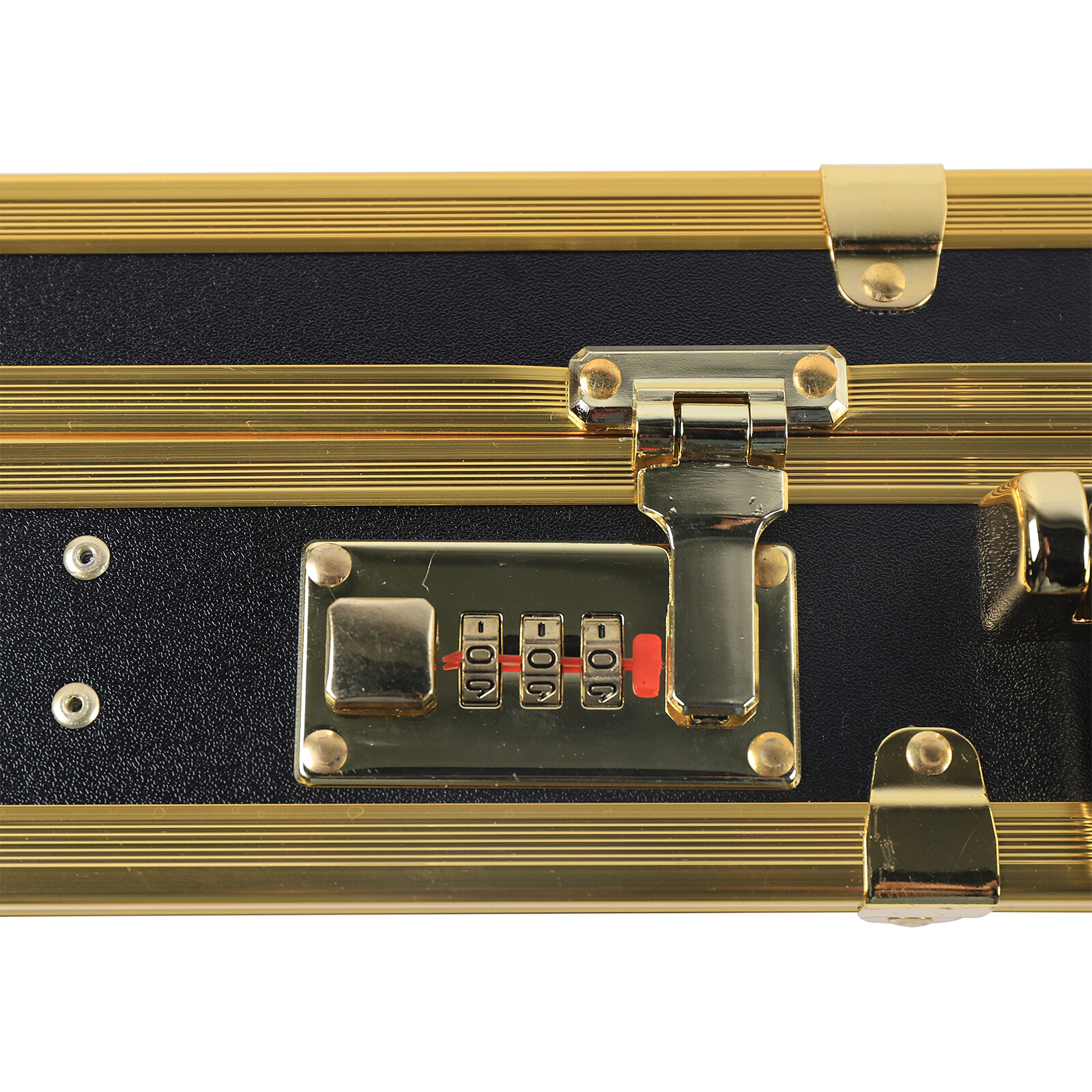 Large Barber Carrying Case for Clippers, Trimmers & Tools Black Gold Lock