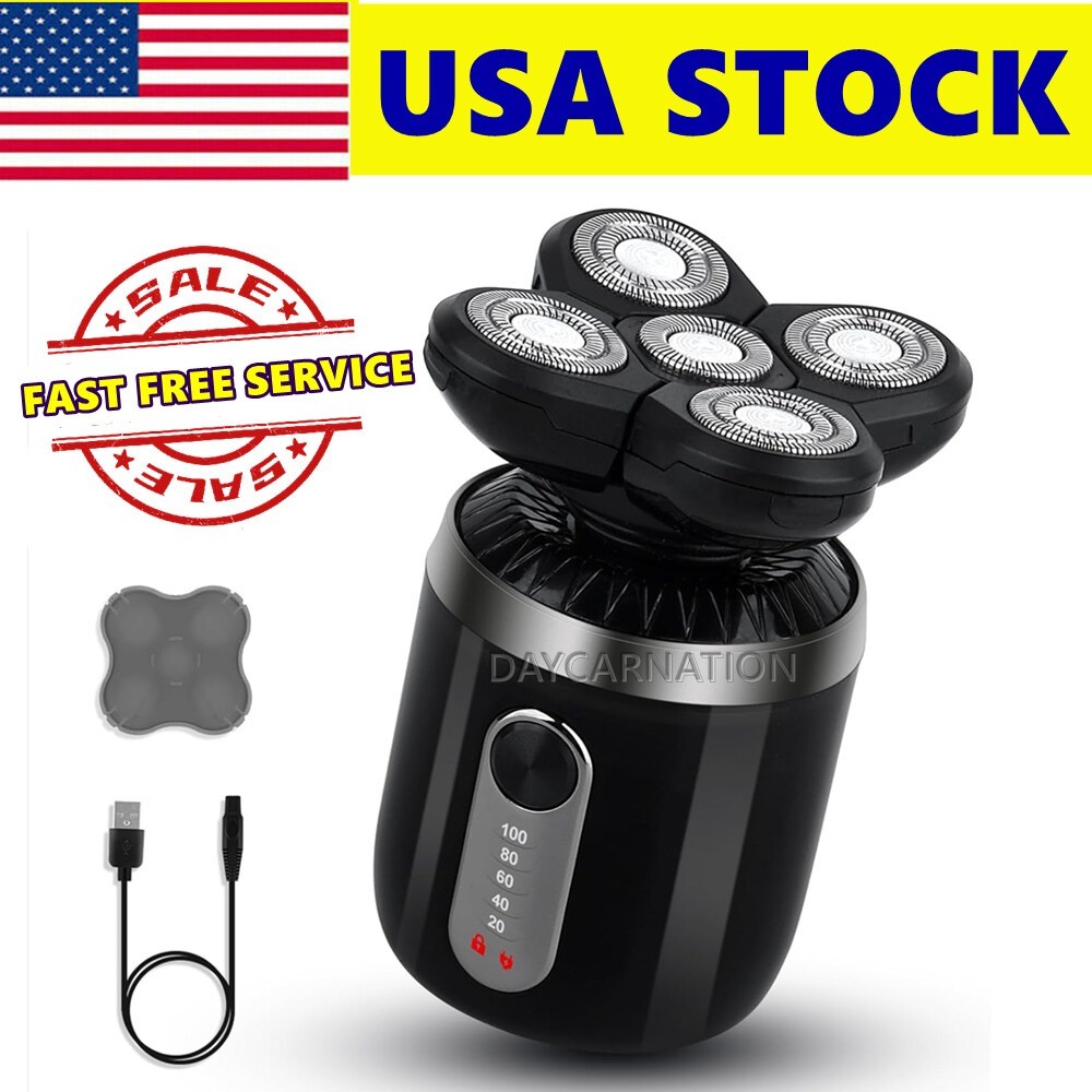 Electric Hair Remover Shavers Best Bald Head Razor Smooth Skull Cordless Wet Dry