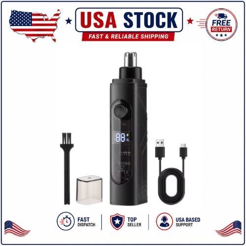 Rechargeable Nose & Ear Hair Trimmer Mini Electric Facial Hair Clipper