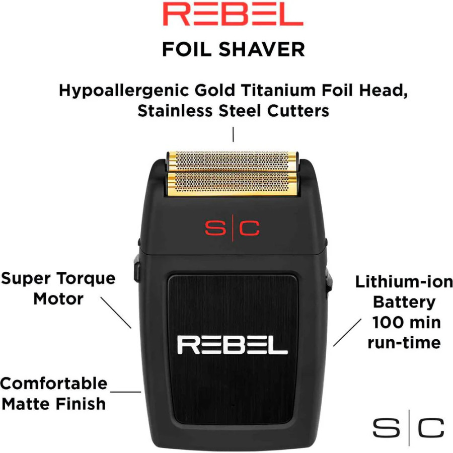 StyleCraft Rebel Super Torque & Flex Shaver | SC802B + SC806B