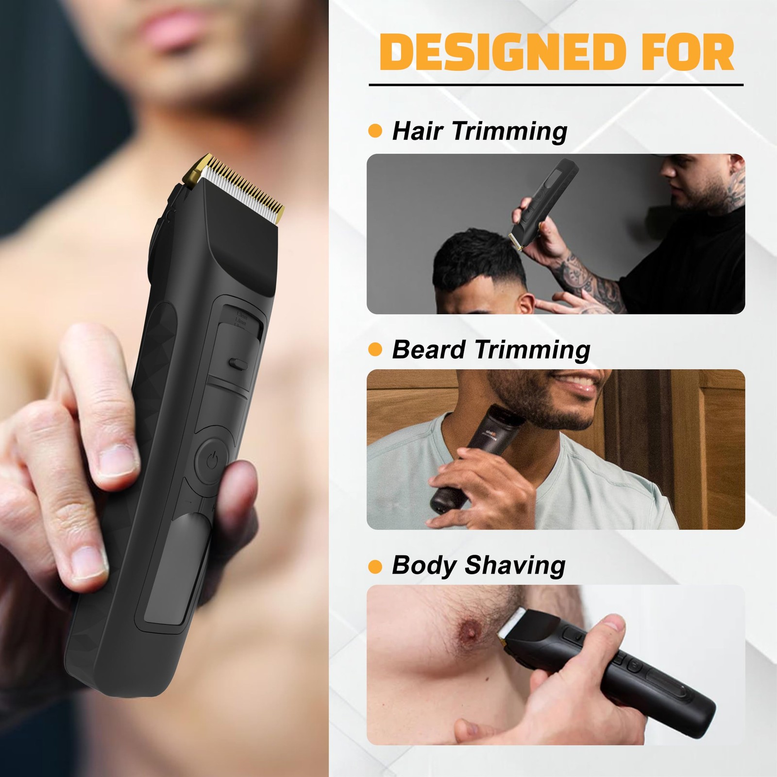 Brio Beardscape V2 Beard Trimmer for Men Professional with Low Friction Ceram…