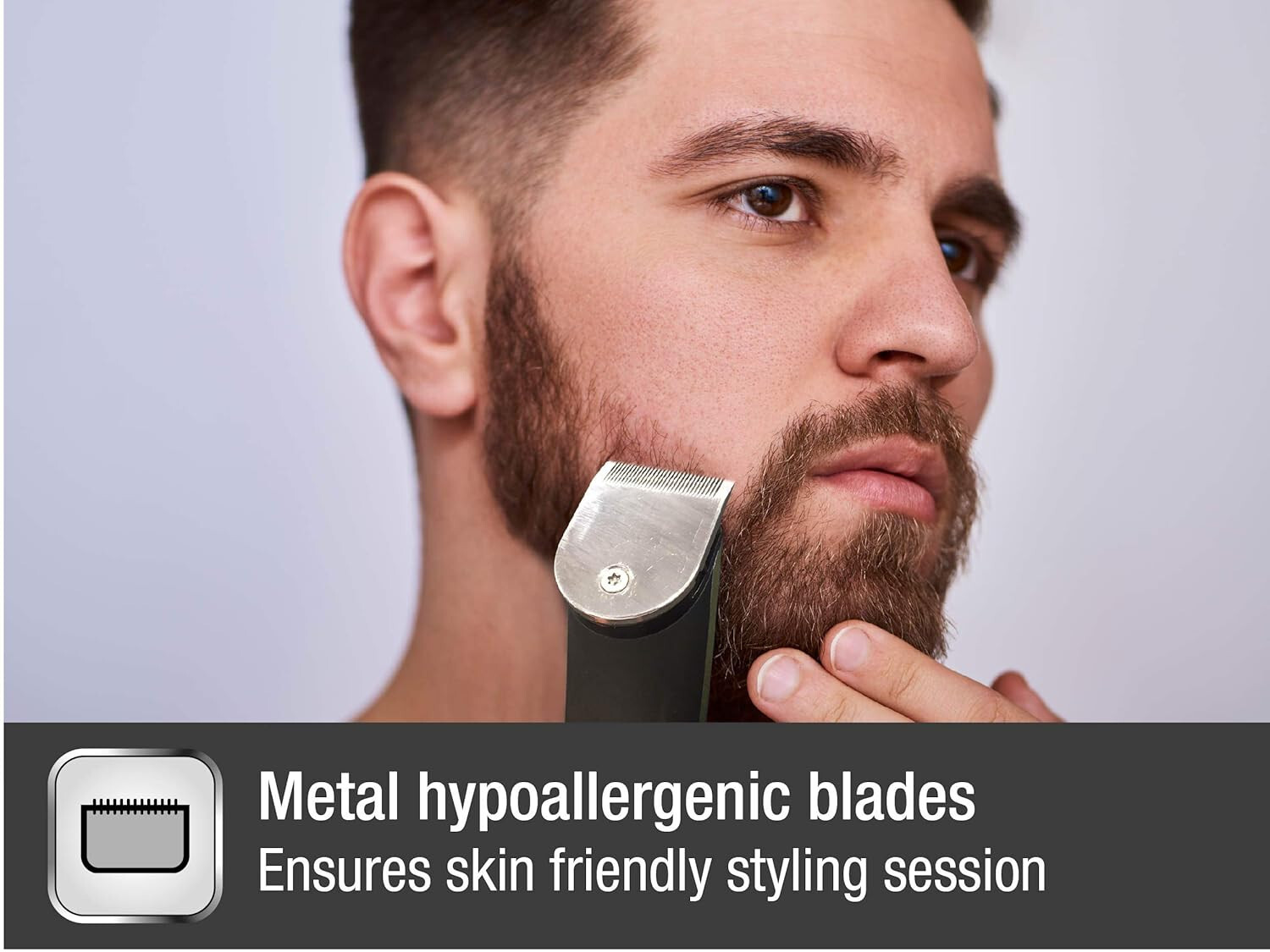 Havells Multipurpose Trimmer for Mens, Hair Trimmer, Stainless Steel,‎‎GS6451,