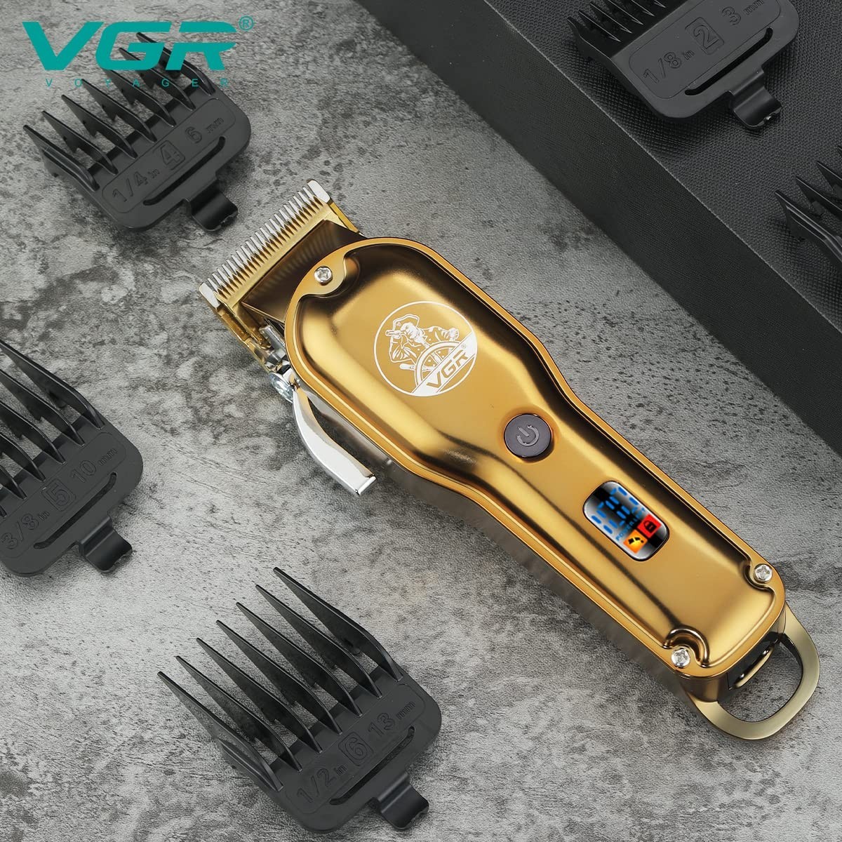 VGR Model 1 Gold Professional Beard and Hair Trimmer Clipper / FREE SHIPPING
