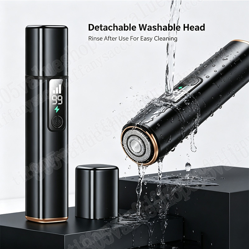 Ear and Nose Hair Trimmer with LED indicator USB Rechargeable Water Resistant