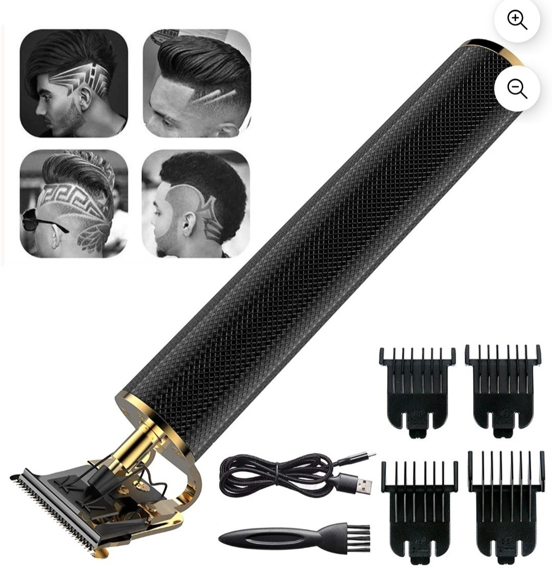 Vintage T9 Black Gold Beard & Hair Trimmer Cutter for Men – Professional