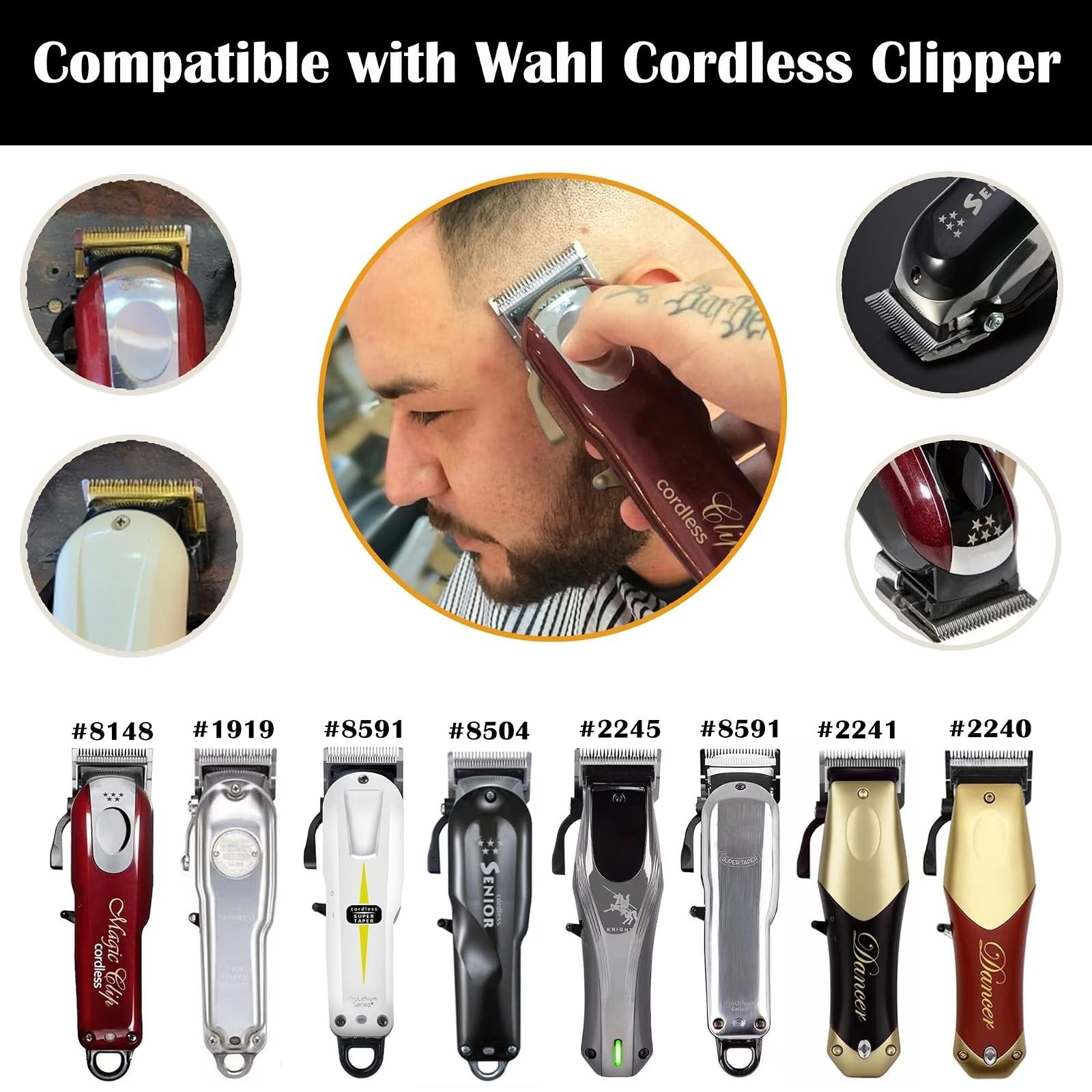 Wahl Clipper Replacement Blades 2 Holes | Compatible with Wahl Models