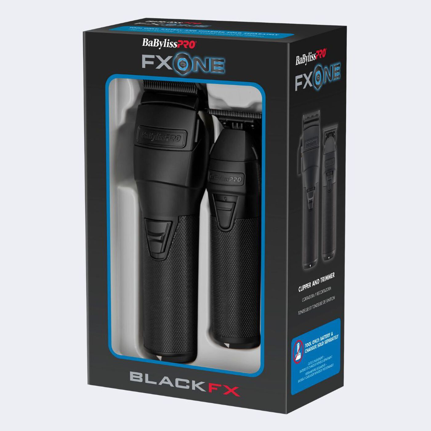 BaBylissPRO FXONE BlackFX Clipper & Trimmer Prepack (Tools Only) #FX1CTMBTO