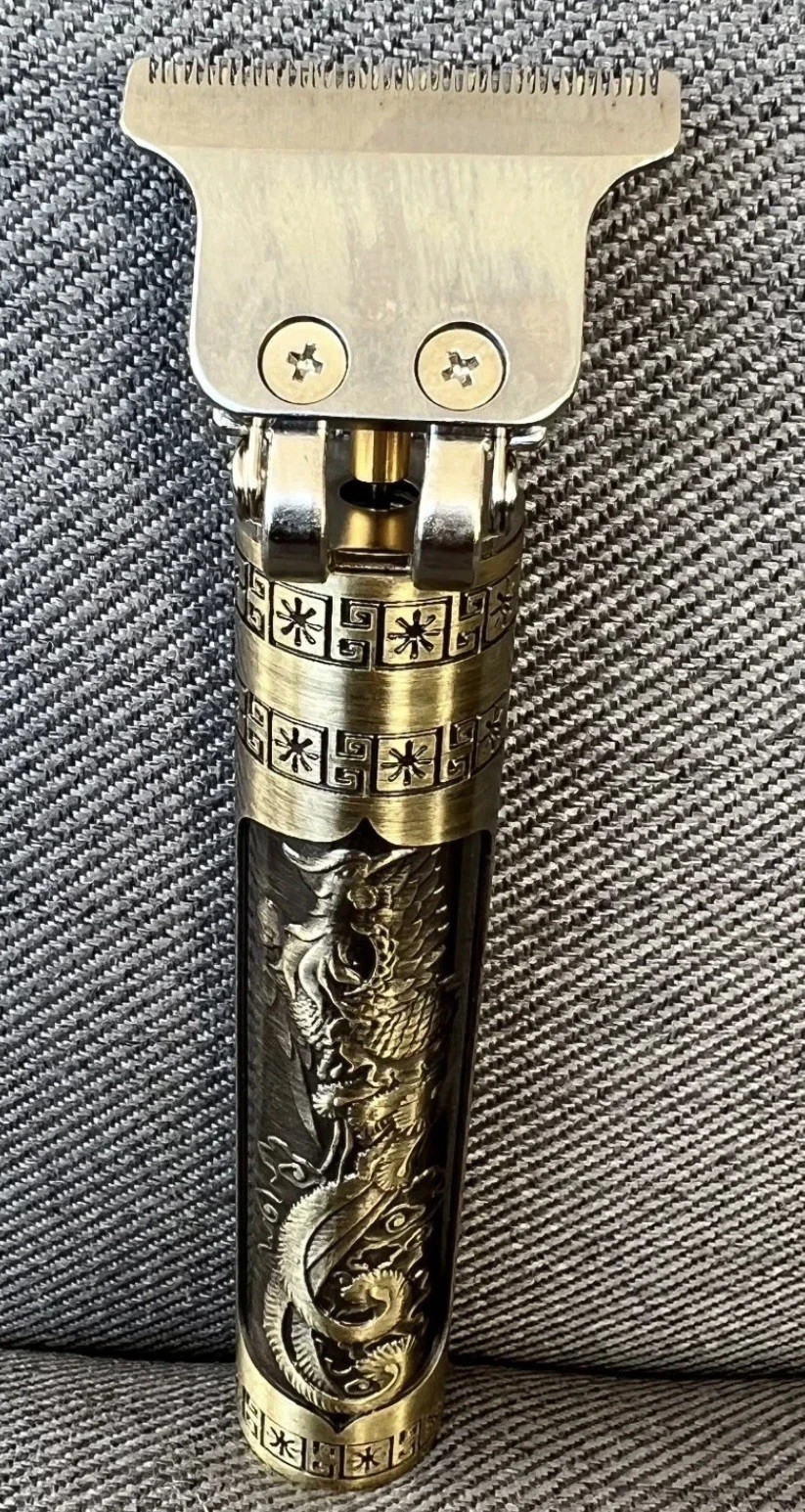 Vintage T9 Barbeador Dragon Beard Hair Trimmer | Cutter Machine for Men | USB