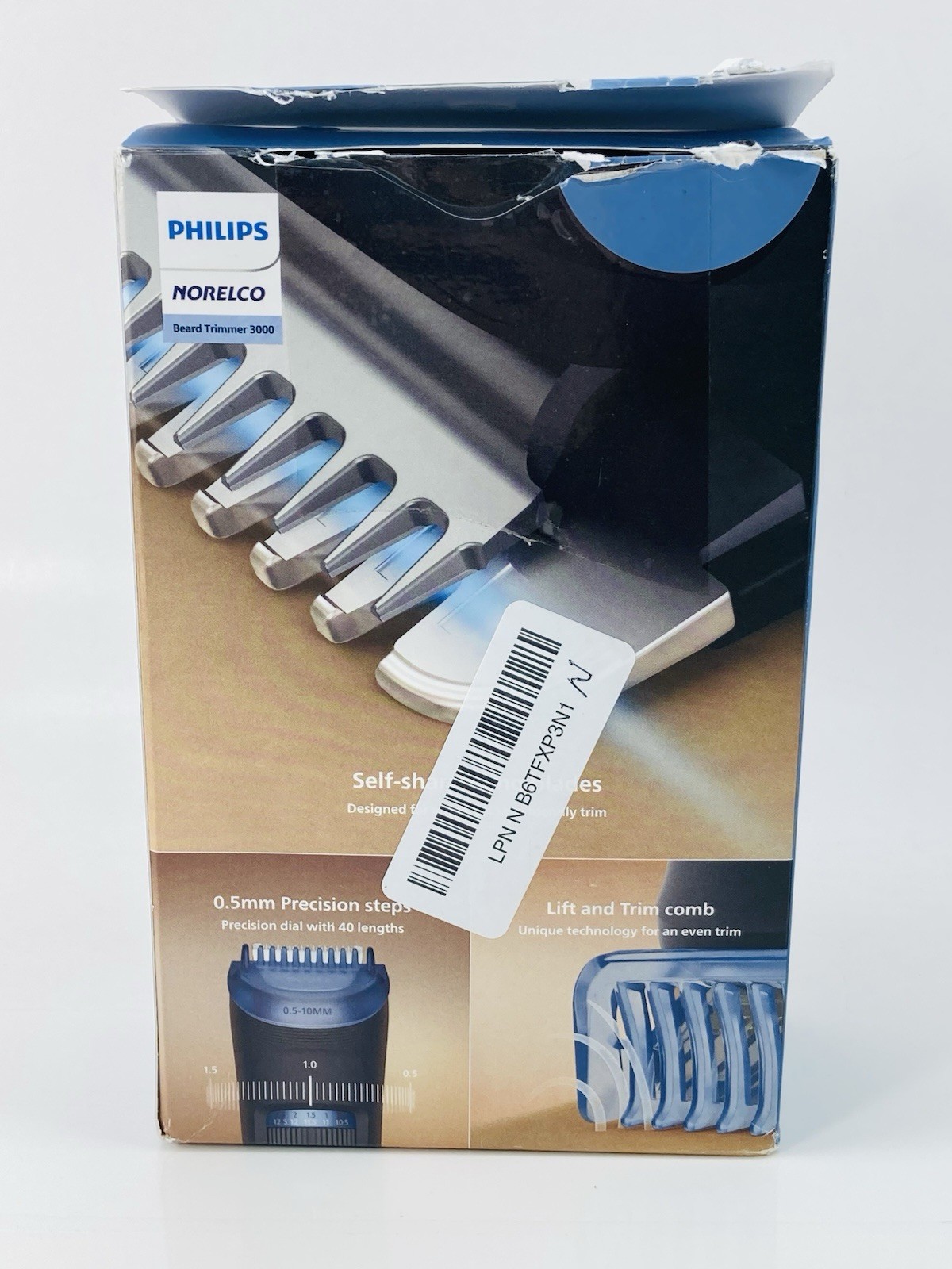 Philips Norelco Beard Trimmer 3000 BT3620/40 USB Rechargeable 40 Length Settings