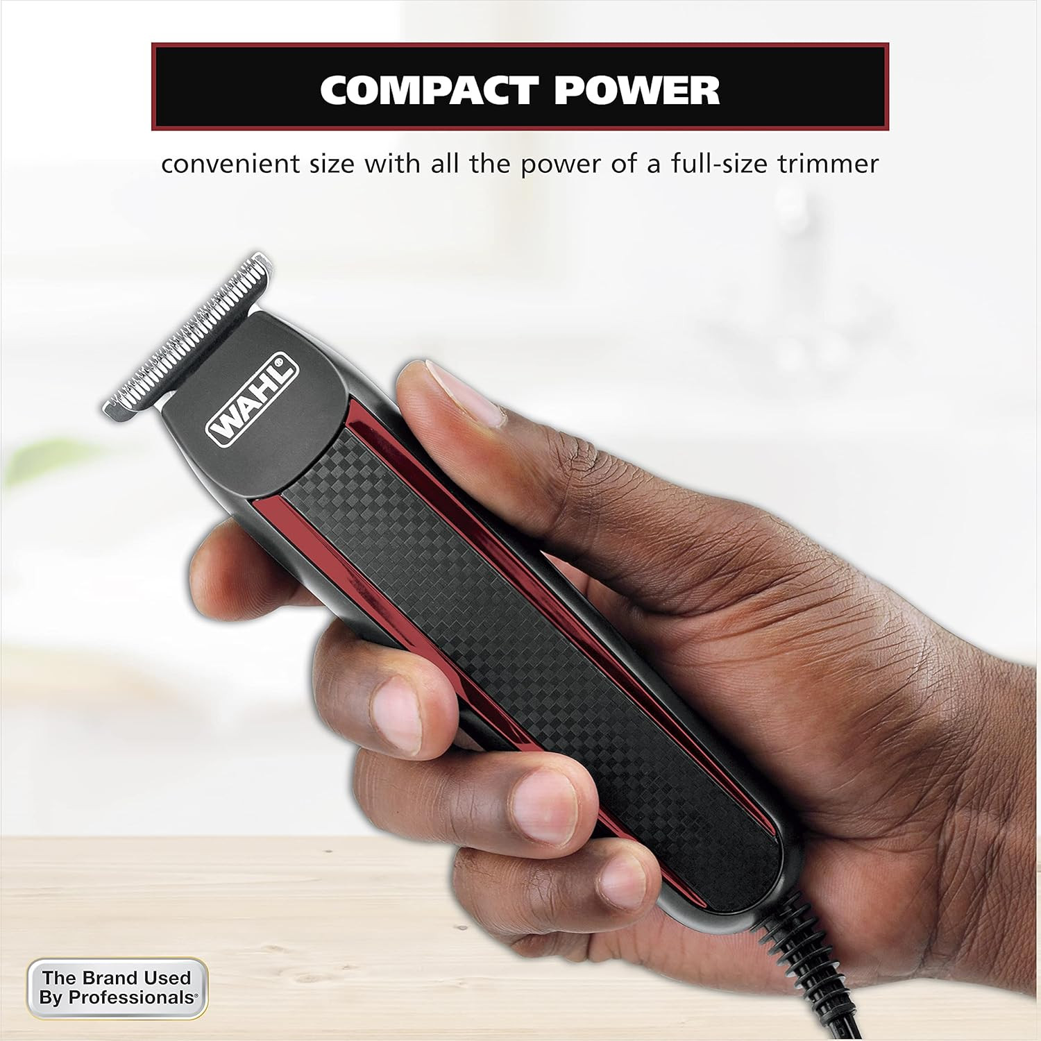 Wahl Edge Pro Bump Free Corded Beard Trimmer for Men Touch up Trimmer & Grooming