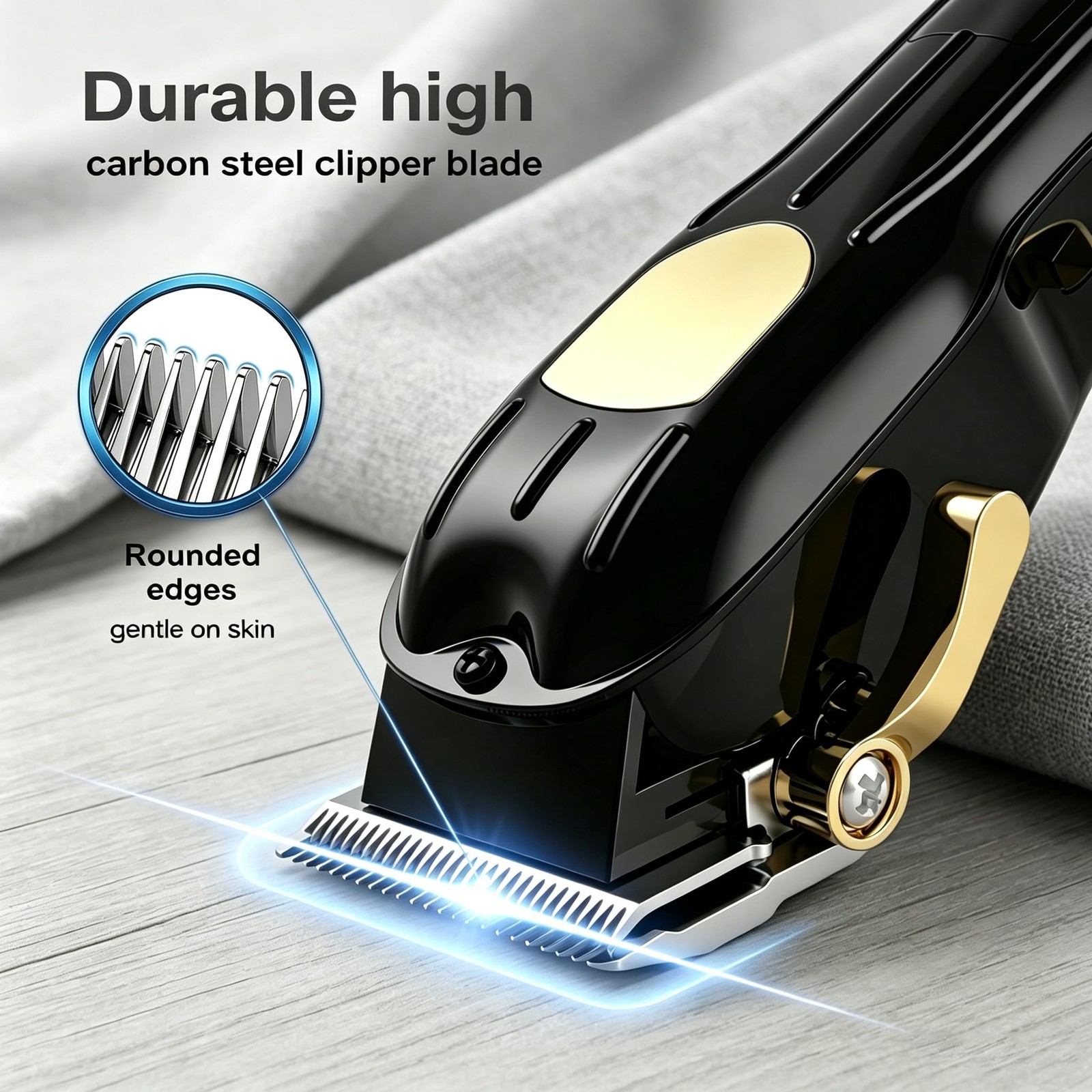 SHYEEH Professional Cordless Hair Clippers for Men and Hair Trimmer for Men |…
