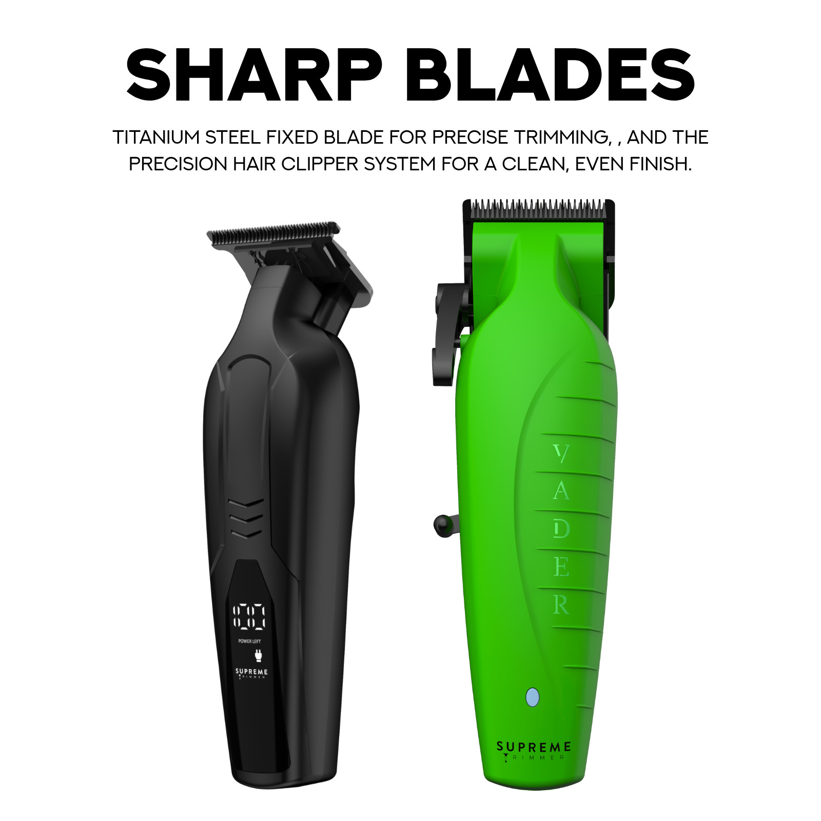 Supreme Trimmer 2-in-1 Vader Clipper & Trimmer DLC Set | STC5098 & ST3778 Acid