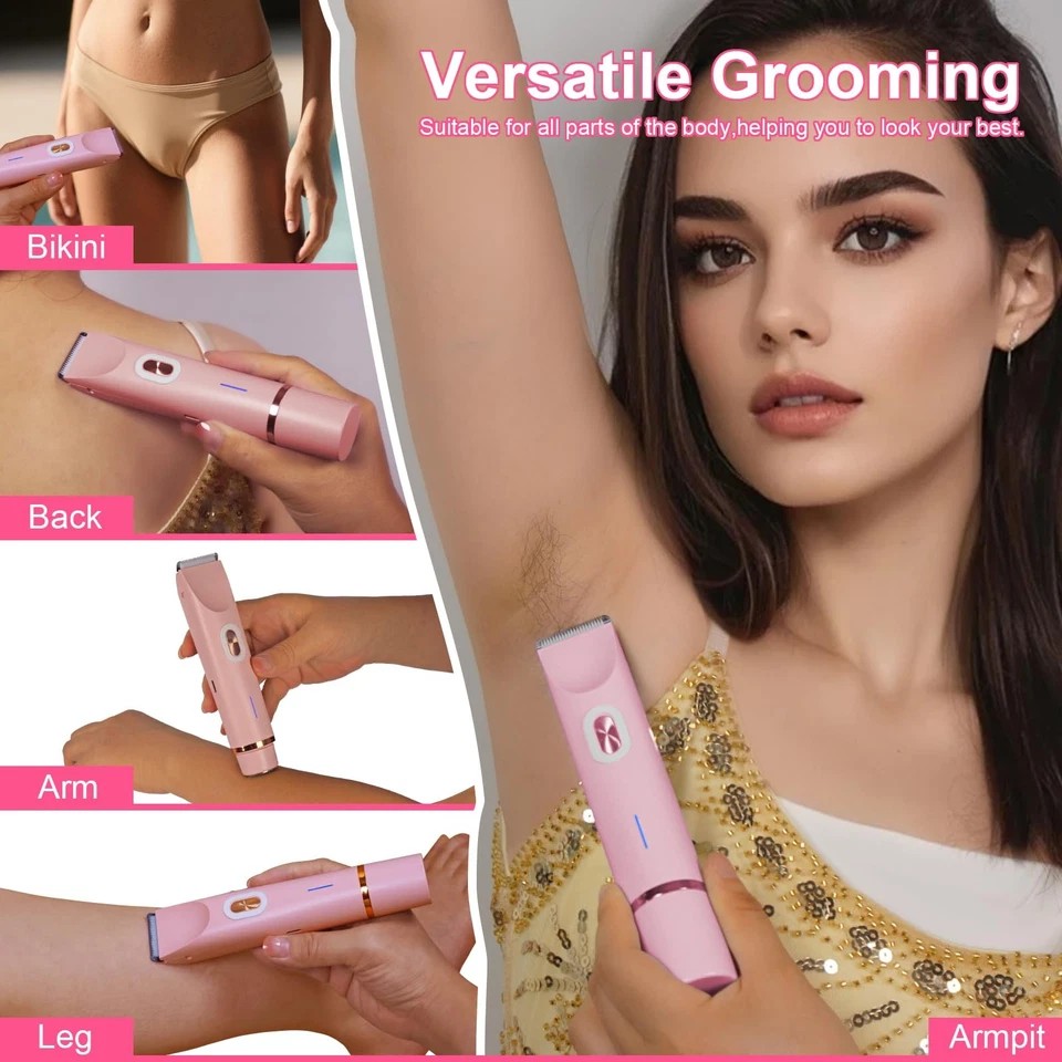 Women Bikini Shaver, 2 in 1 Dual Head Bikini Trimmer & Body Shave… Fast Ship