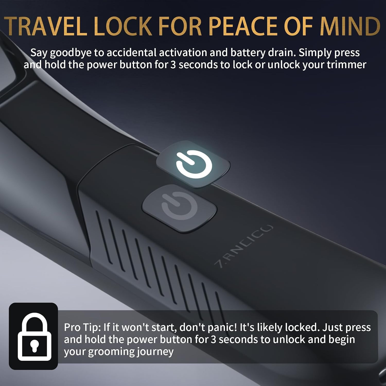 Manscape Body Hair Trimmer, Rechargeable Pubic Hair Trimmer for Men | Ceramic Bl