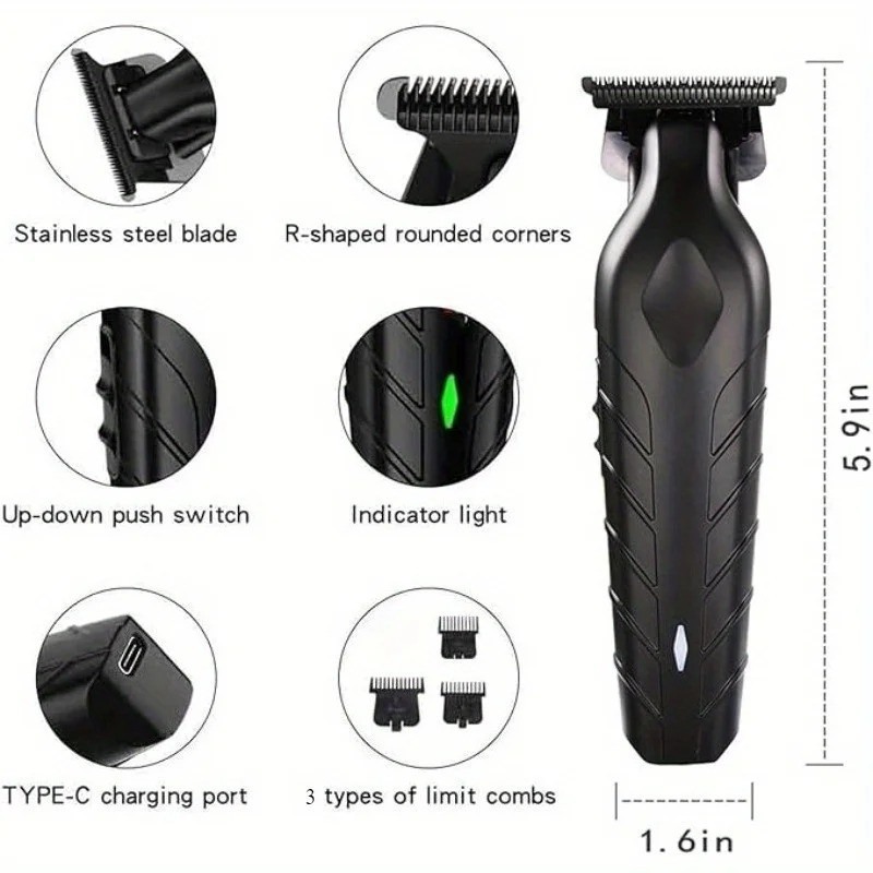 Blackout Trimmer Plus Zero Gap, Barbers Tonic Premium Zero Gap Hair Clipper