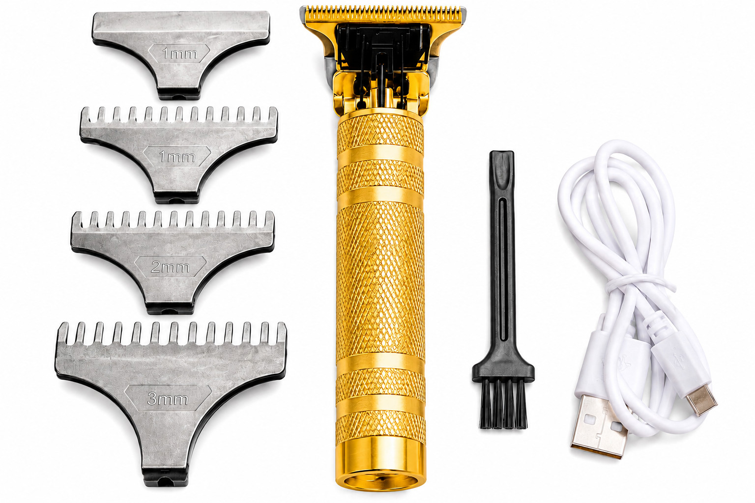 Vintage T9 Barbeador Gold Beard Hair Trimmer Cutter Machine for Men