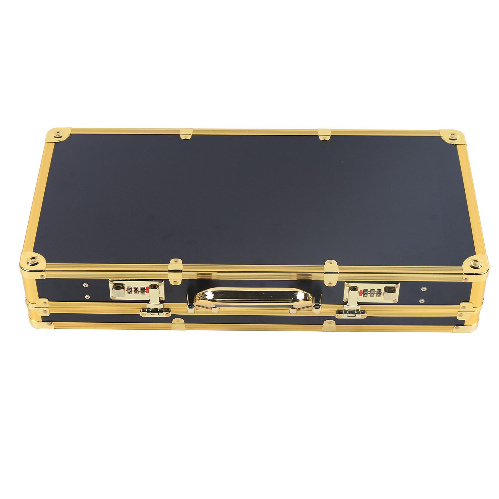 Large Barber Carrying Case for Clippers, Trimmers & Tools Black Gold Lock