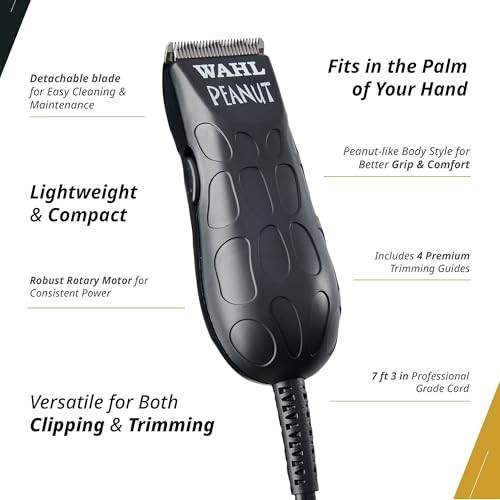 Wahl Professional Peanut Corded Trimmer Compact Lightweight Powerful Motor