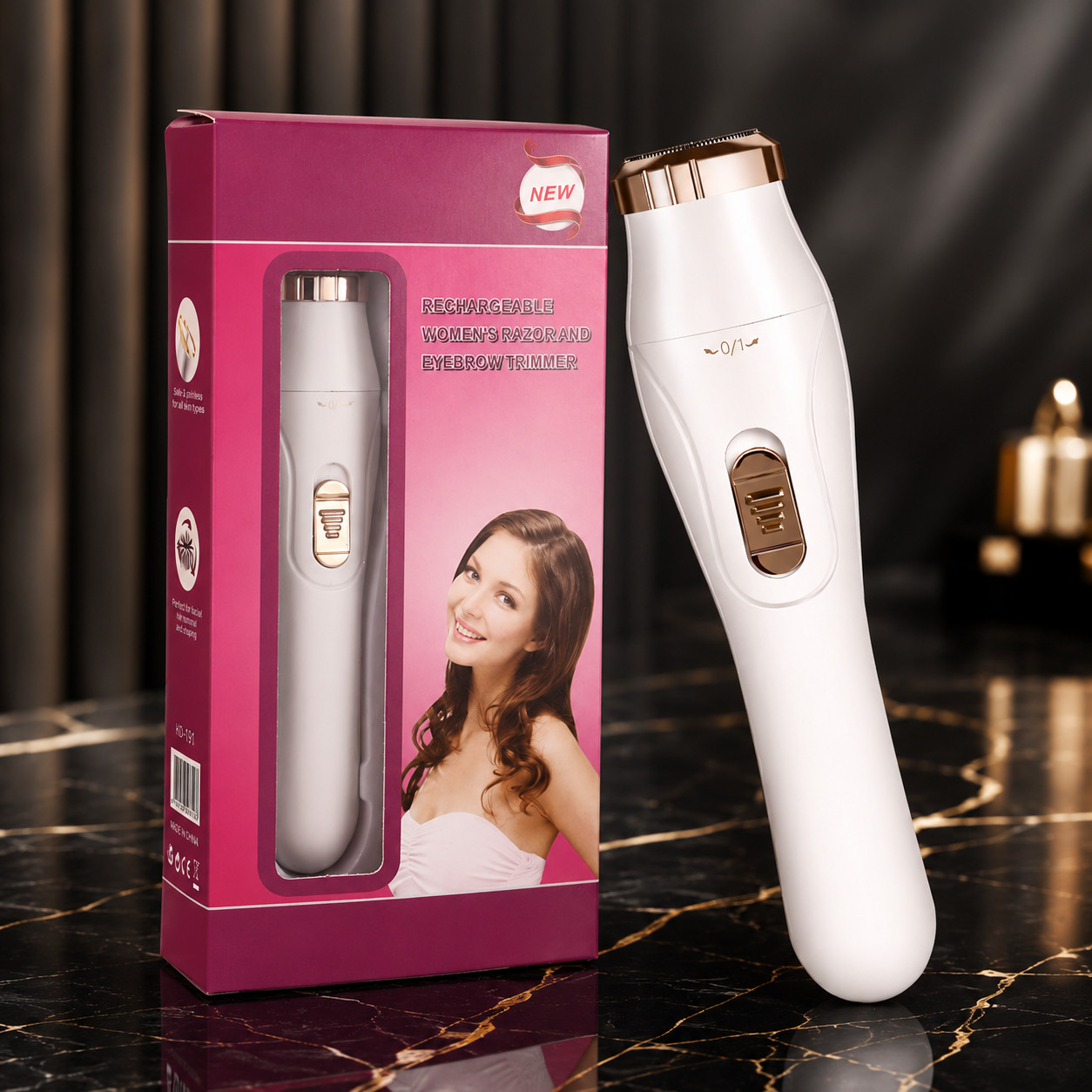3 In 1 Eyebrow Ear Nose Beard Trimmer Set Hair Remover Clipper Shaver USB Recha